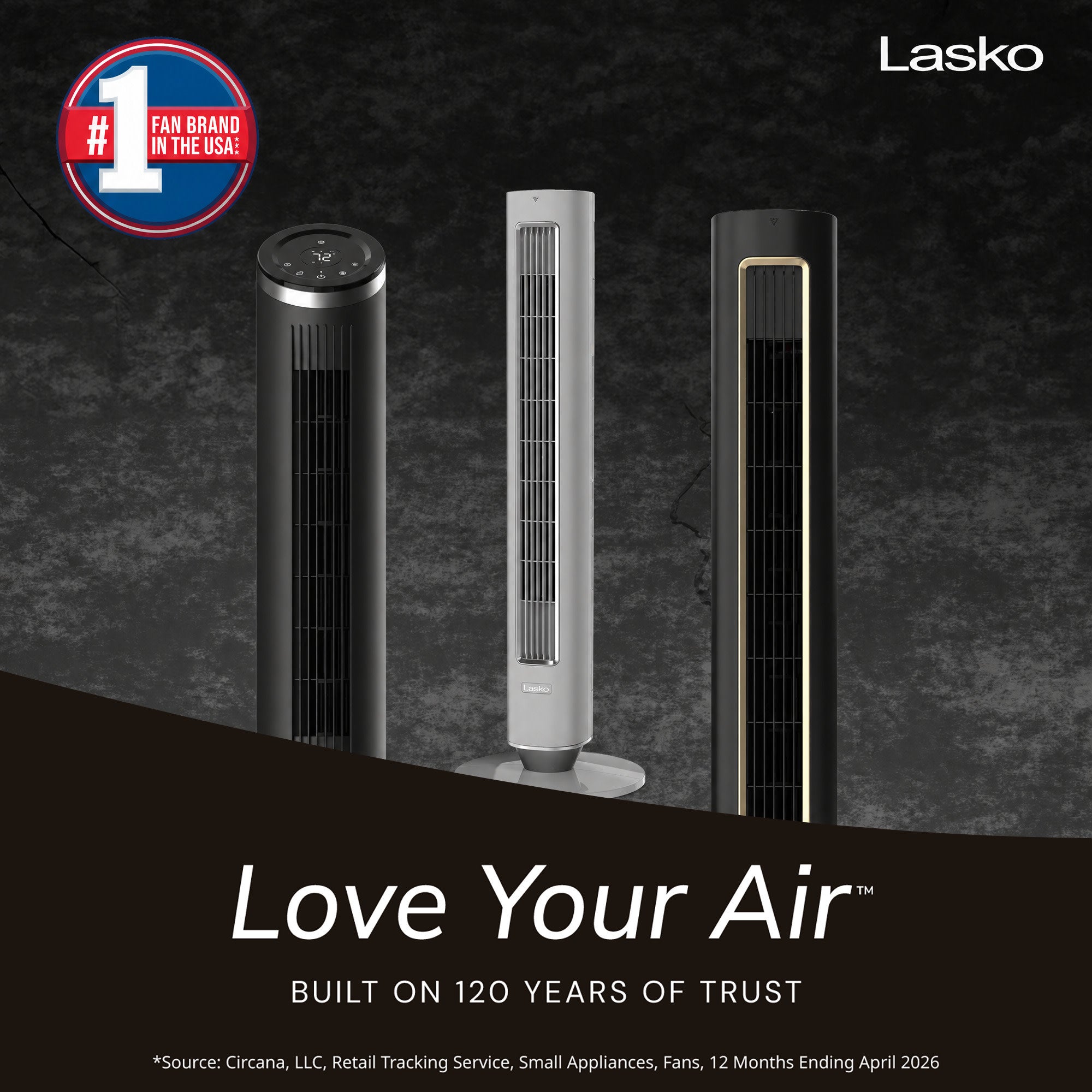 Lasko Pinnacle 40 DC Tower Fan: Oscillating. 12-Speed. Remote. Timer. Gray - Image 2