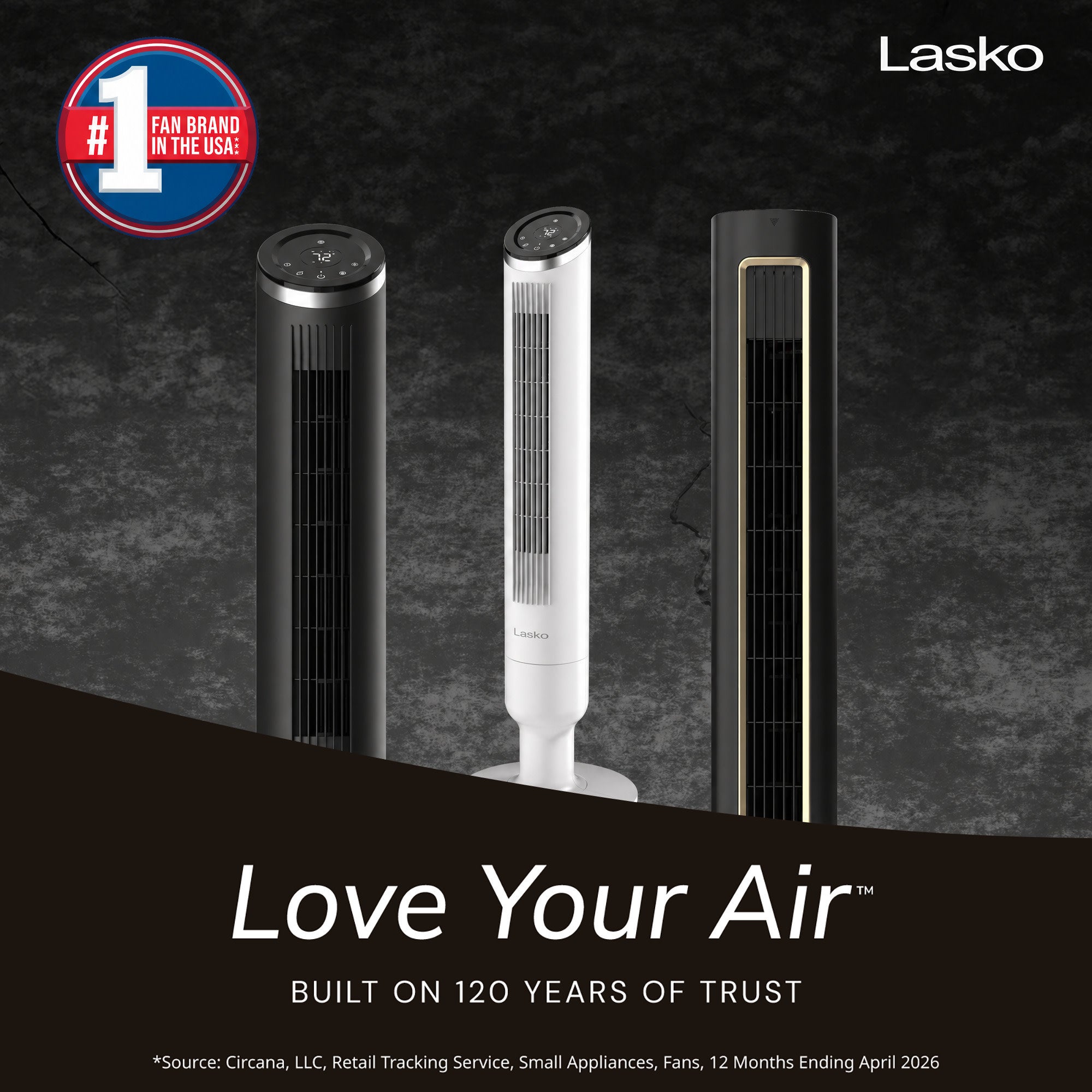 Lasko Apex 42 Tower Fan: Oscillating. 6-Speed. Remote. Timer. White - Image 2