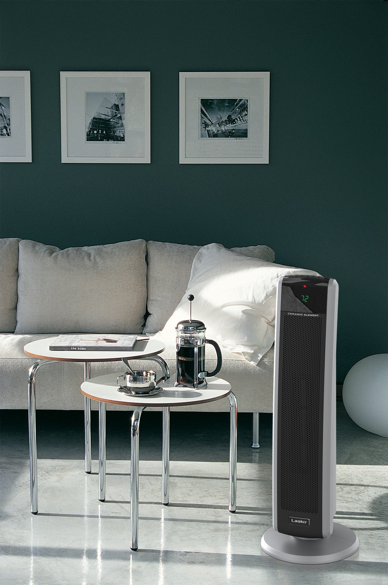 Lasko 29 Ceramic Tower Space Heater: Oscillating. 2 Heat Settings. Remote. Timer. Thermostat. Black - Image 11