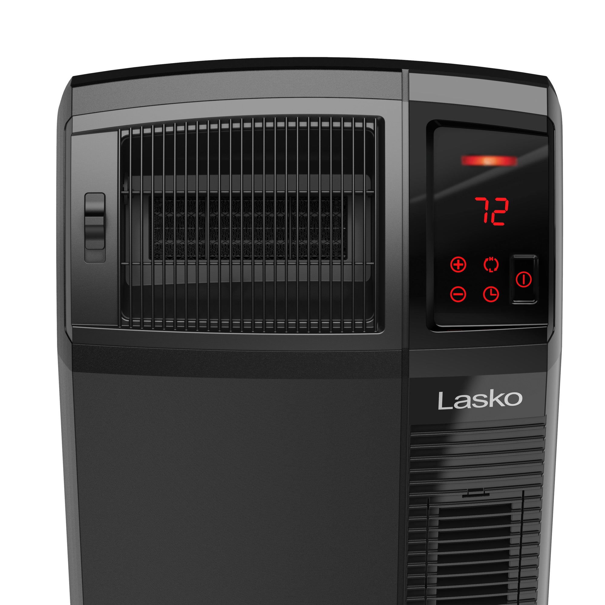 Lasko 23 Ceramic Console Space Heater: 2 Heat Settings. Timer. Adjustable Louvers. Thermostat. Black - Image 8