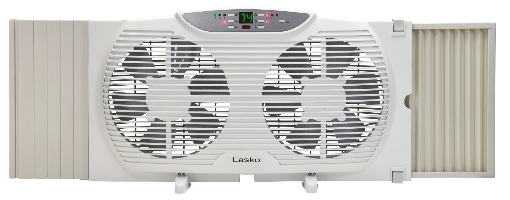 Lasko Twin Window Fan: 3-Speed. Electrically Reversible. Remote. White - Image 5