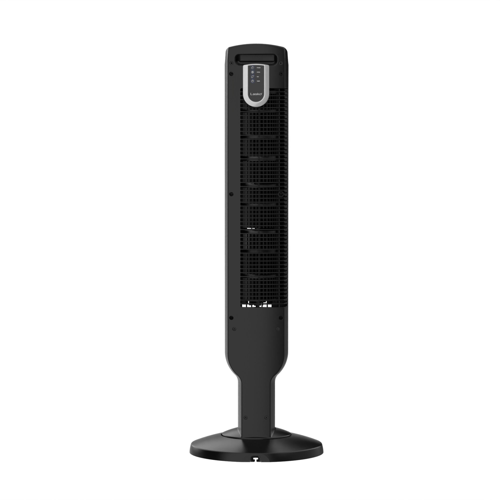 Lasko 36 Tower Fan: Oscillating. 4-Speed. Remote. Timer. Dark Mode. Black - Image 5