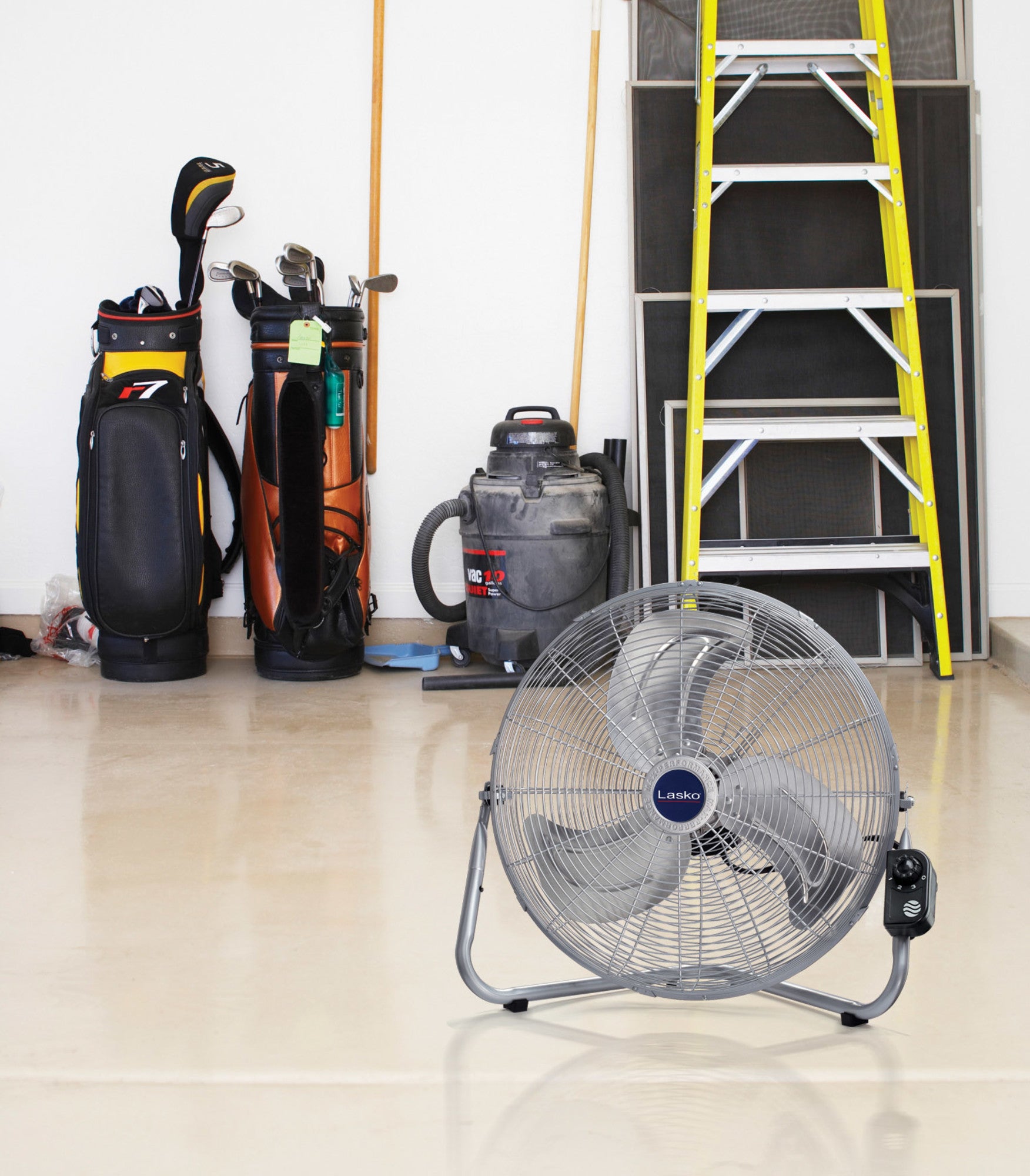 Lasko 20 High Velocity Floor Fan: Wall Mount. 3-Speed. Pivoting. Silver - Image 10
