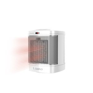 Lasko 8 Bathroom Ceramic Space Heater: 2 Heat Settings. ALCI Safety Plug. Timer. White