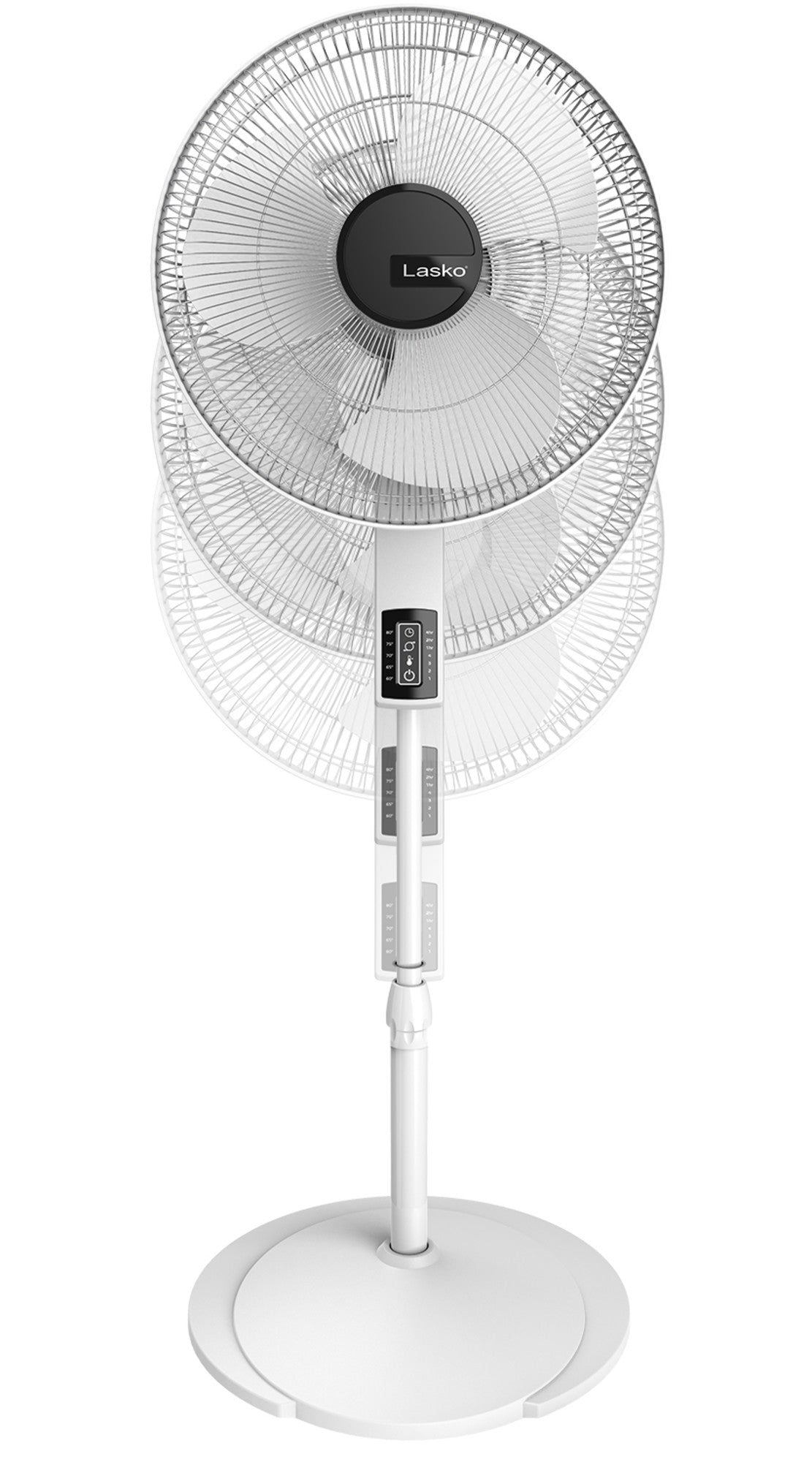 Lasko 16 Pedestal Fan: Oscillating. 4-Speed. Remote. Timer. Thermostat. White - Image 12