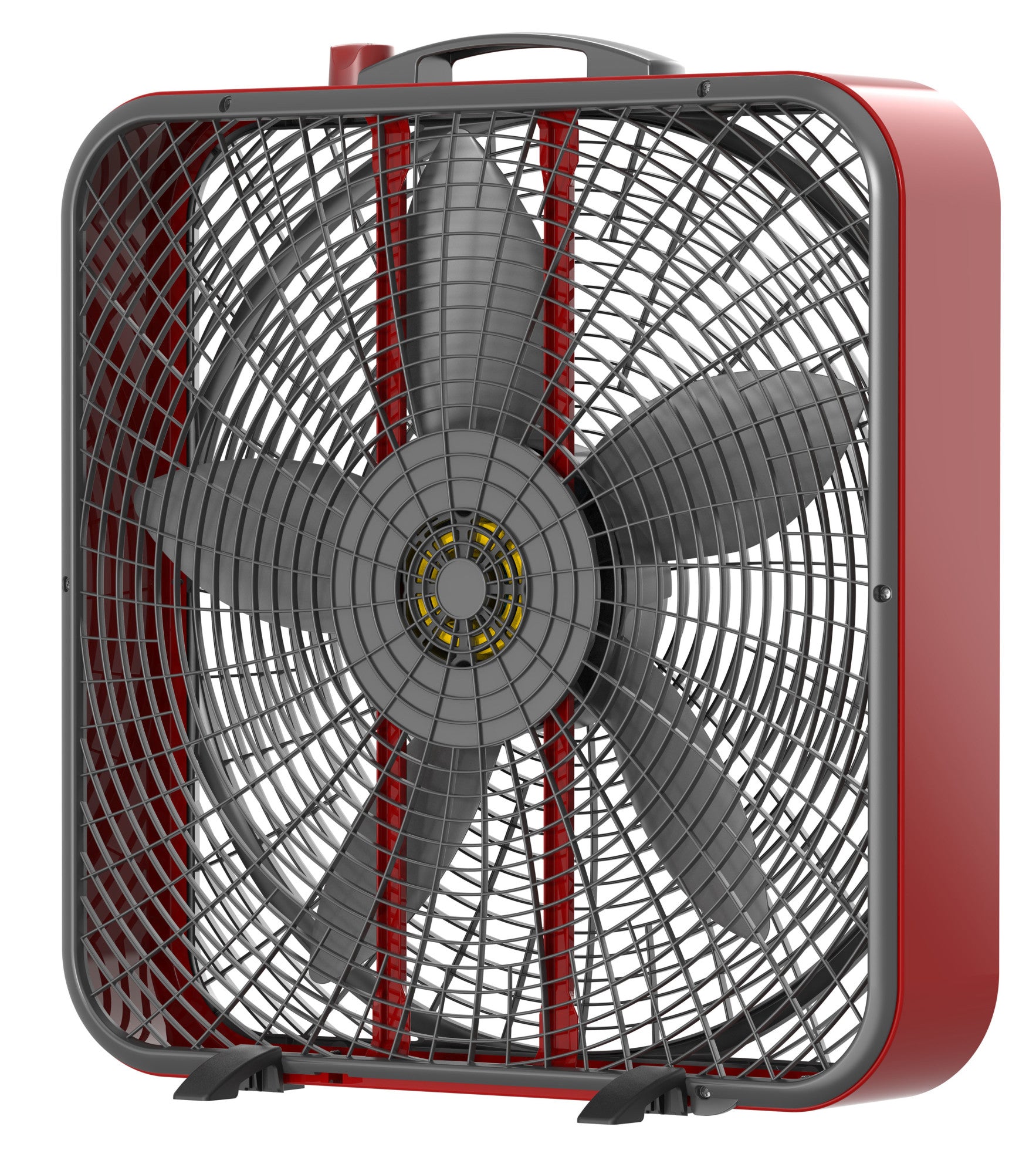 Lasko Pro Power 20 Box Fan: 3-Speed. Weather-Resistant Motor. Red - Image 10