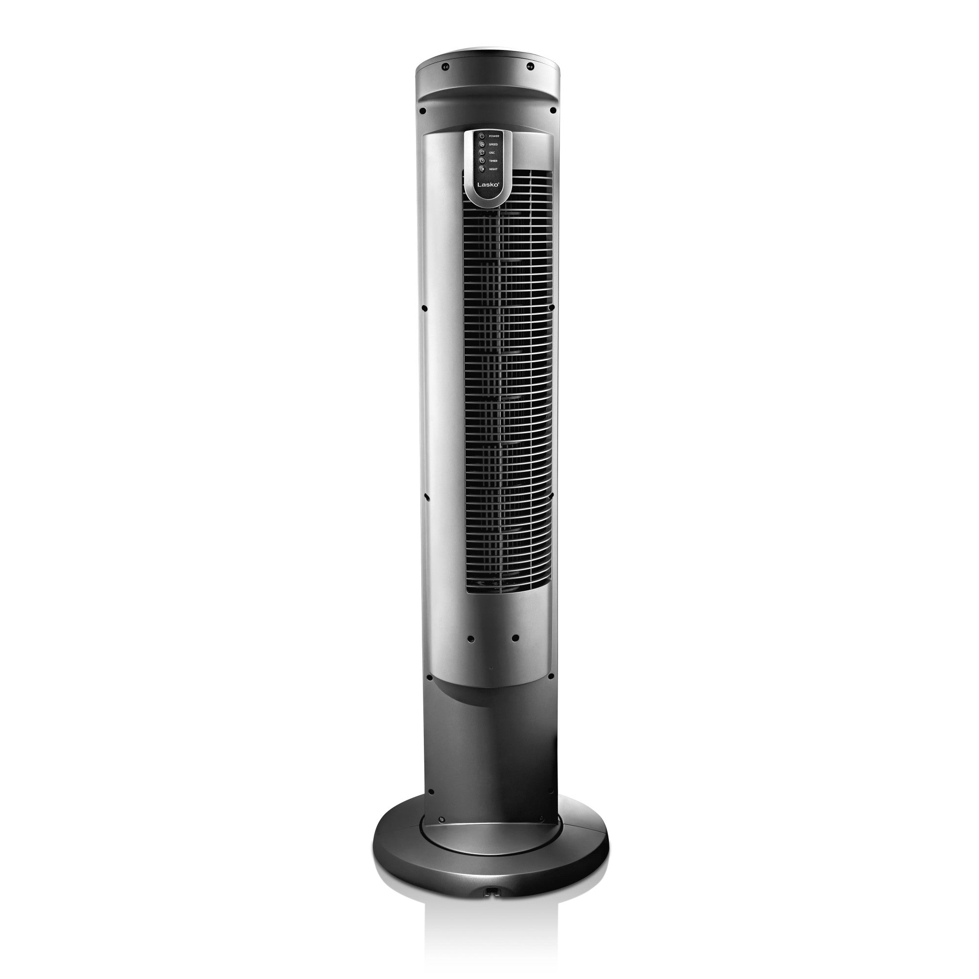 Lasko Wind Curve 42 Tower Fan: Oscillating. 3-Speed. Remote. Timer. Silver - Image 9