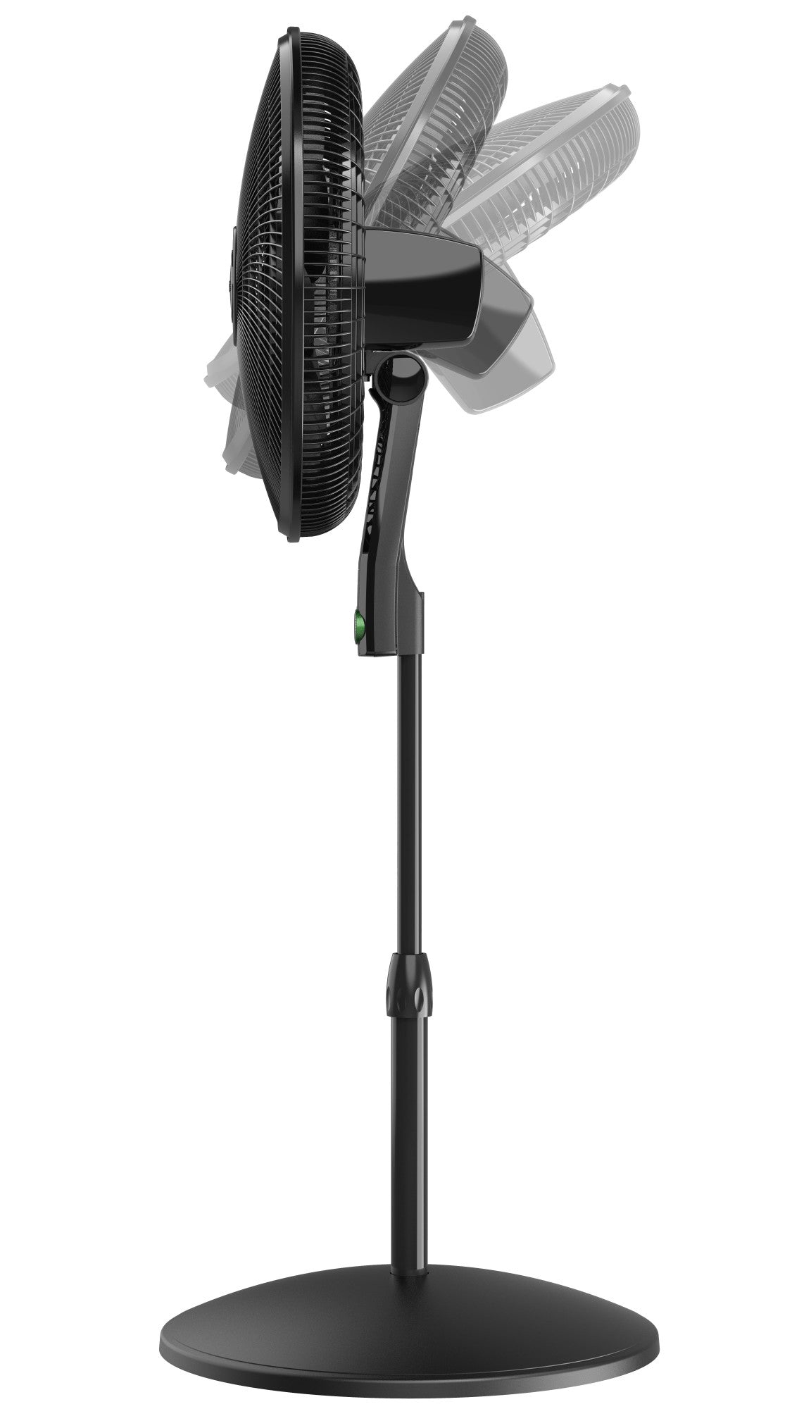Lasko EcoQuiet 18 DC Pedestal Fan: Oscillating. 12-Speed. Remote. Black - Image 11
