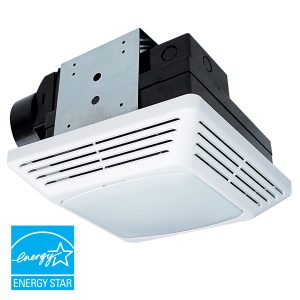 Air King 50 CFM Snap-In Exhaust Fan (ENERGY STAR® Certified. ceiling mounted. light. white)