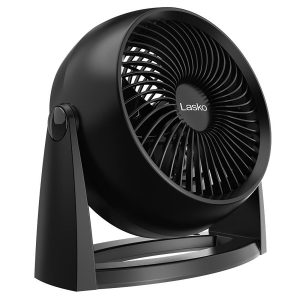 Lasko Whirlwind Tilt 12 Table Fan: Wall Mount. 3-Speed. Black