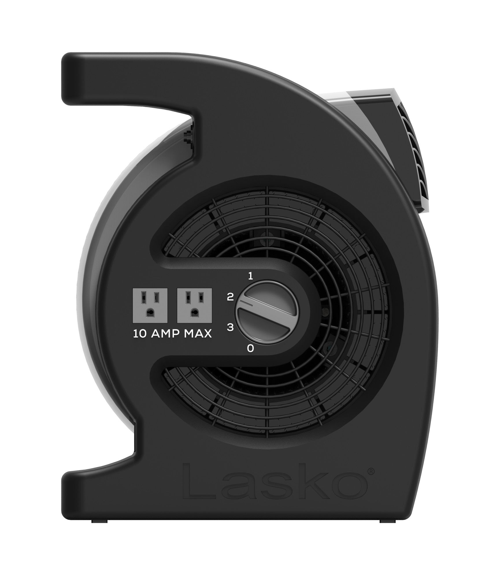 Lasko Max Performance 15 Air Mover Blower Fan: 3-Speed. High Velocity. 2 Outlets. Black - Image 9