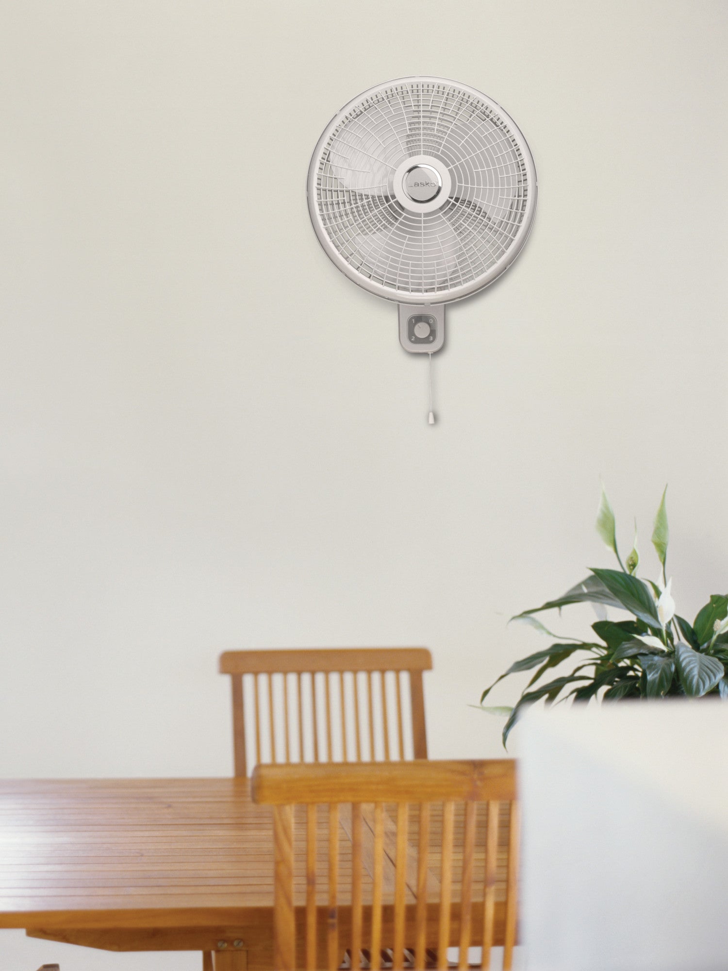 Lasko 16 Wall Mount Fan: Oscillating. 3-Speed. Tilting Head. White - Image 12