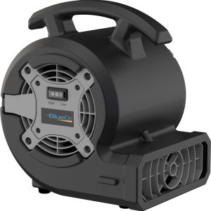 BlueDri 1/8 HP 13 Air Mover Blower Fan: 2-Speed. High Velocity. Black