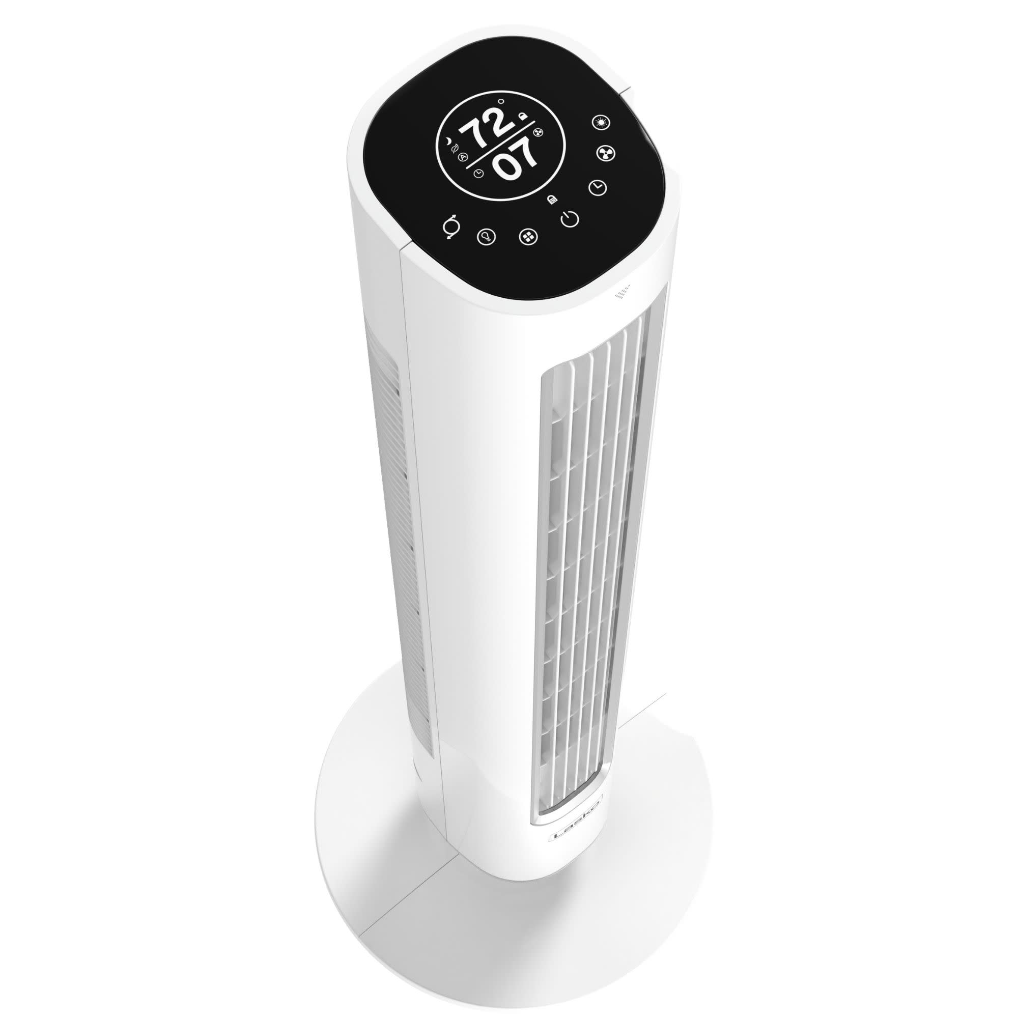 Lasko Pinnacle 40 DC Tower Fan: Oscillating. 12-Speed. Remote. Timer. White - Image 12