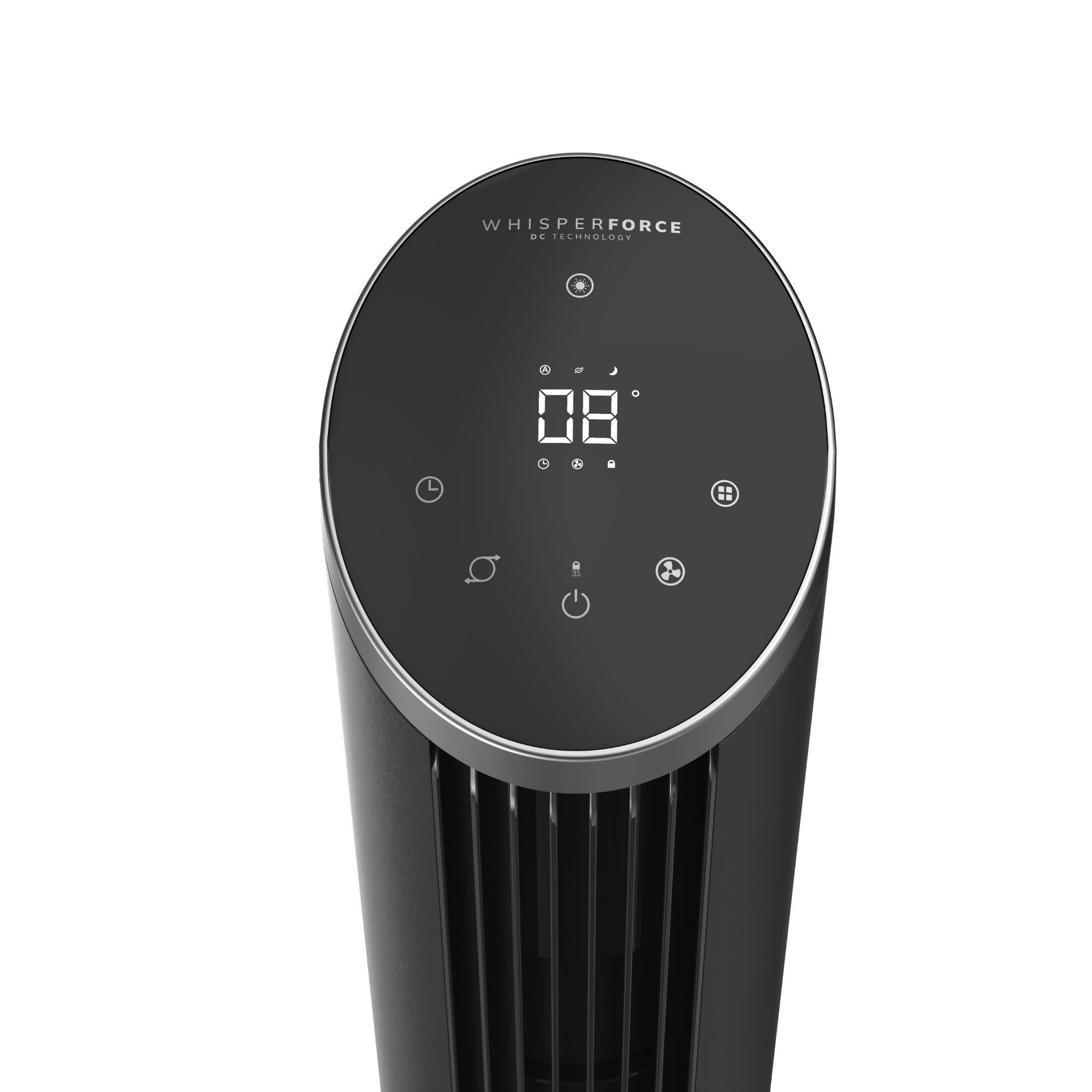 Lasko 42 DC Tower Fan: Oscillating. 12-Speed. Remote. Timer. Black - Image 11