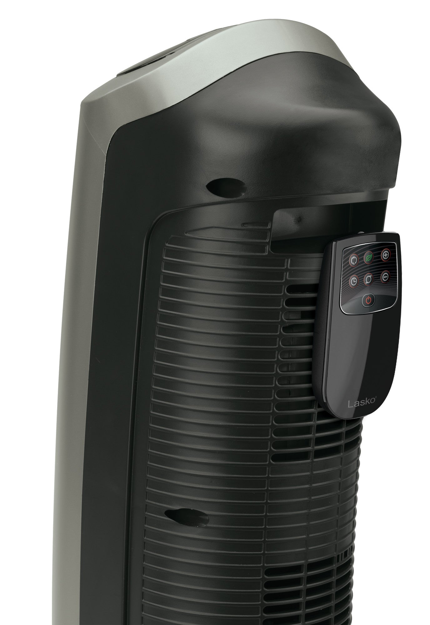 Lasko 22 Ceramic Tower Space Heater: Oscillating. 2 Heat Settings. Remote. Timer. Thermostat. Gray - Image 10