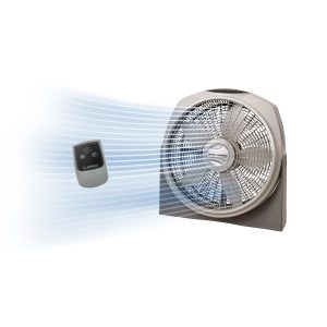 Lasko 20 Air Circulator Fan: Wall Mount. 3-Speed. Remote. Timer. Tan