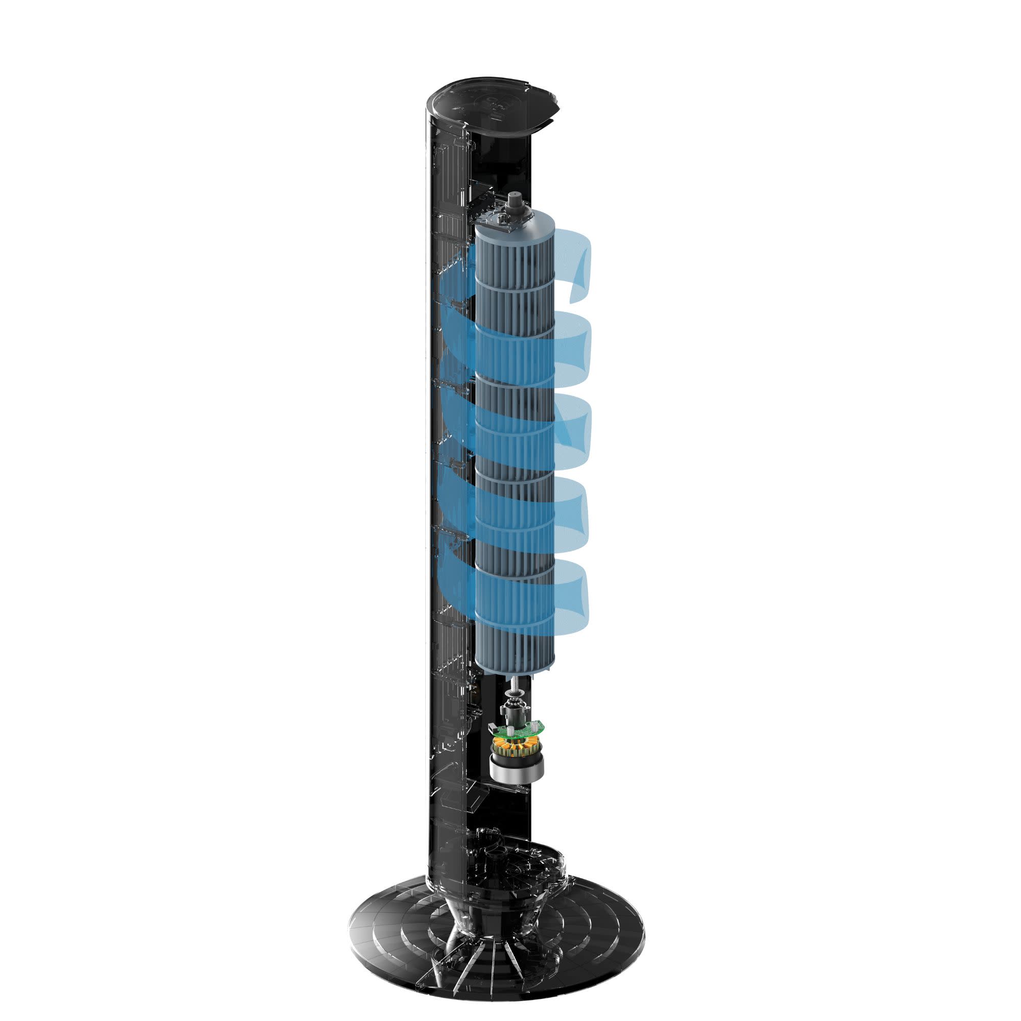Lasko 42 DC Tower Fan: Oscillating. 12-Speed. Remote. Timer. Black - Image 15