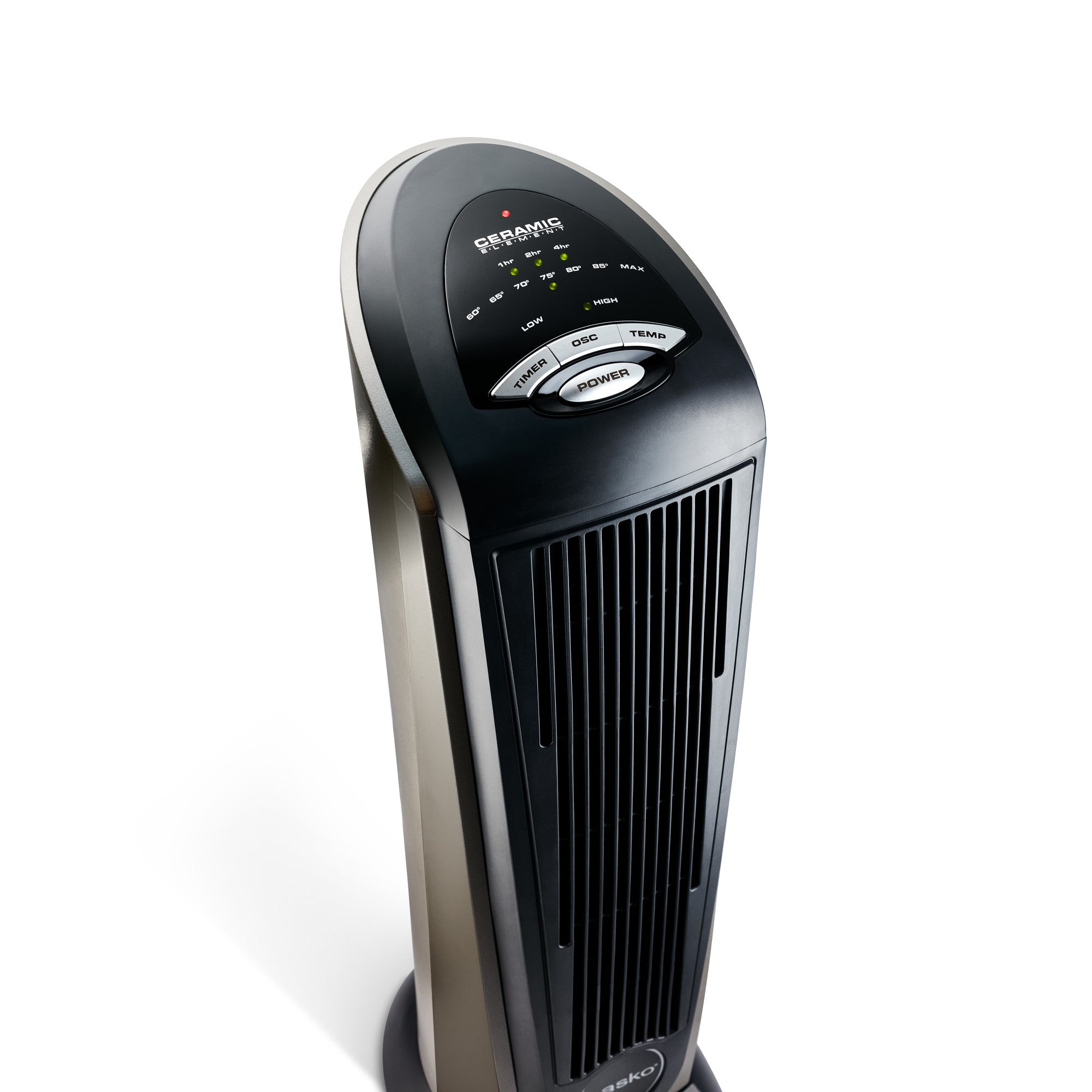 Lasko 23 Ceramic Tower Space Heater: Oscillating. 2 Heat Settings. Remote. Timer. Thermostat. Silver - Image 9