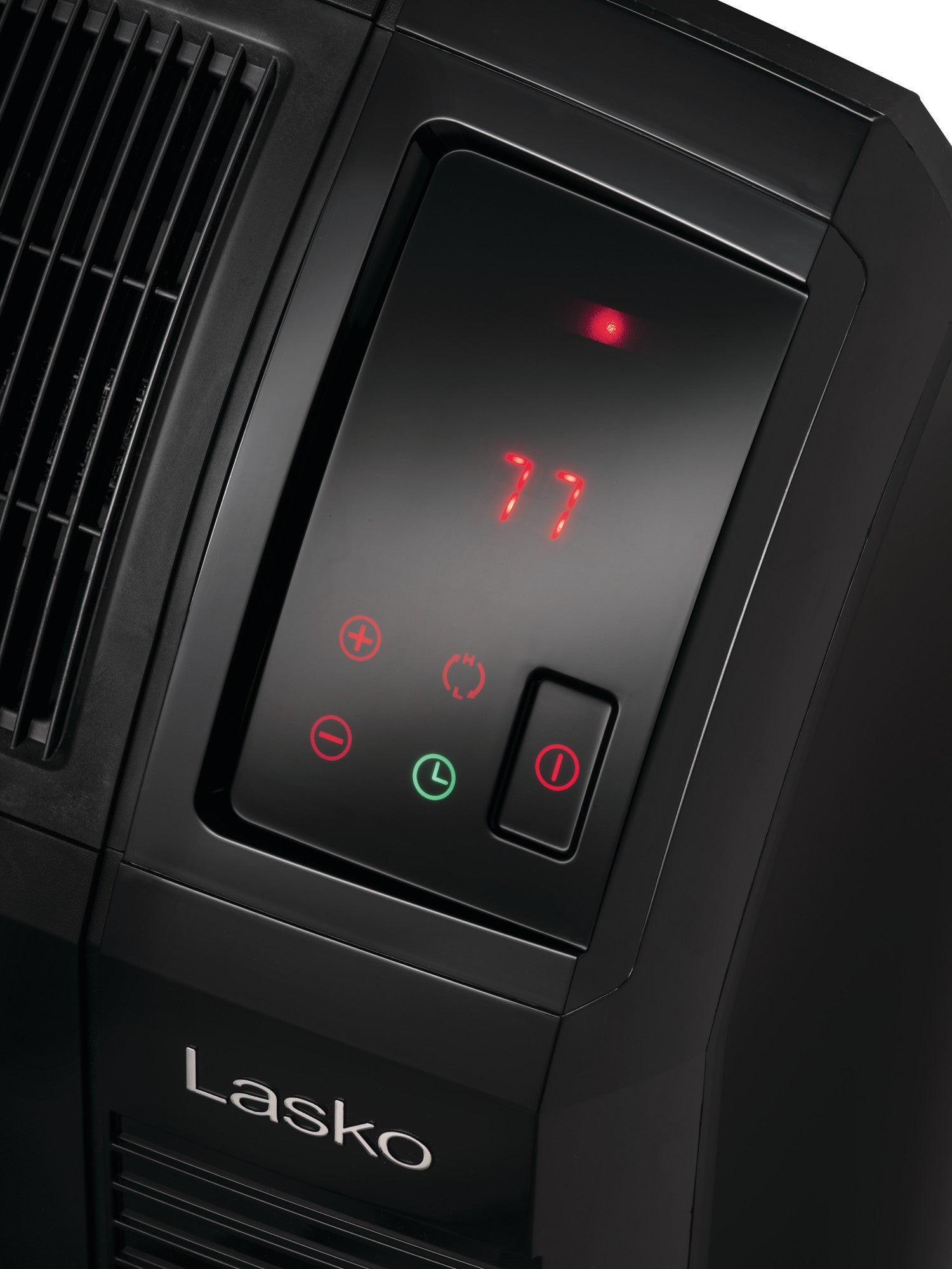 Lasko 23 Ceramic Console Space Heater: 2 Heat Settings. Timer. Adjustable Louvers. Thermostat. Black - Image 12