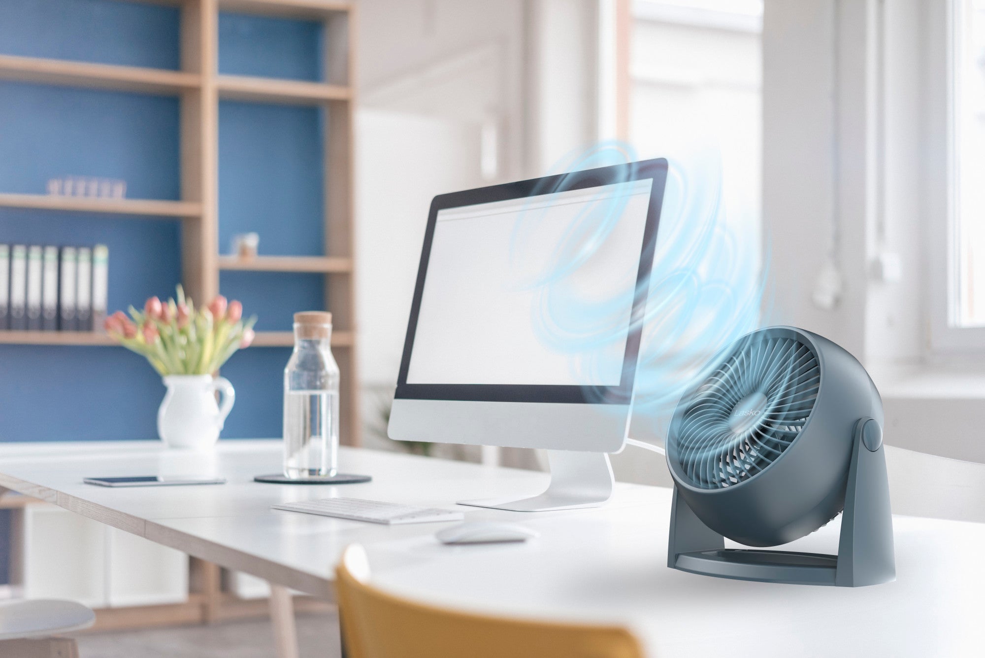 Lasko Whirlwind Tilt 12 Table Fan: Wall Mount. 3-Speed. Slate - Image 13