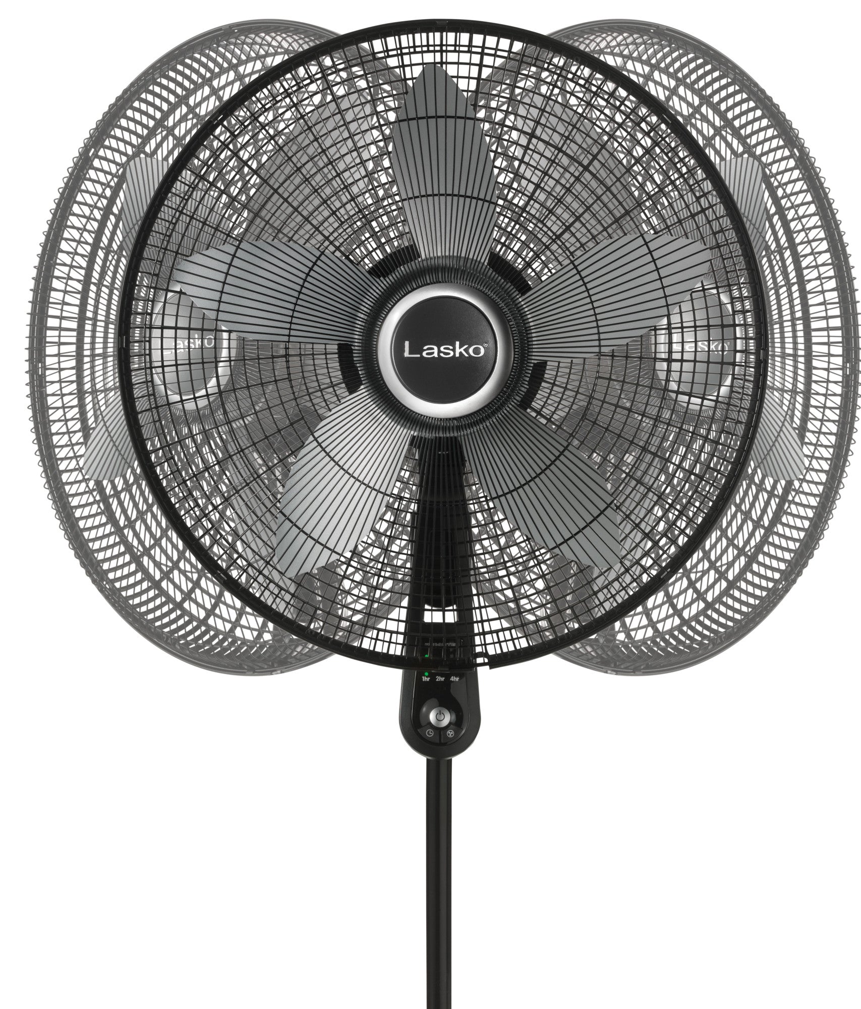 Lasko 20 Pedestal Fan: Oscillating. 4-Speed. Remote. Timer. Black - Image 8