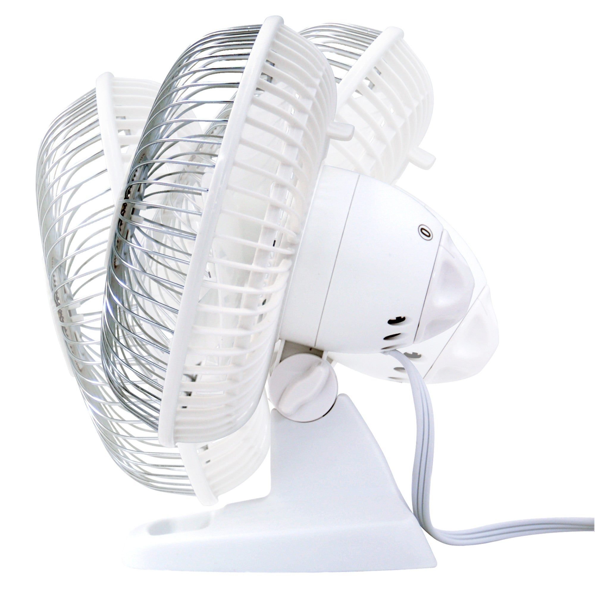 Air King 6 Commercial Grade Table Fan: 2-Speed. Tilting Head. Storage Tray. White - Image 13