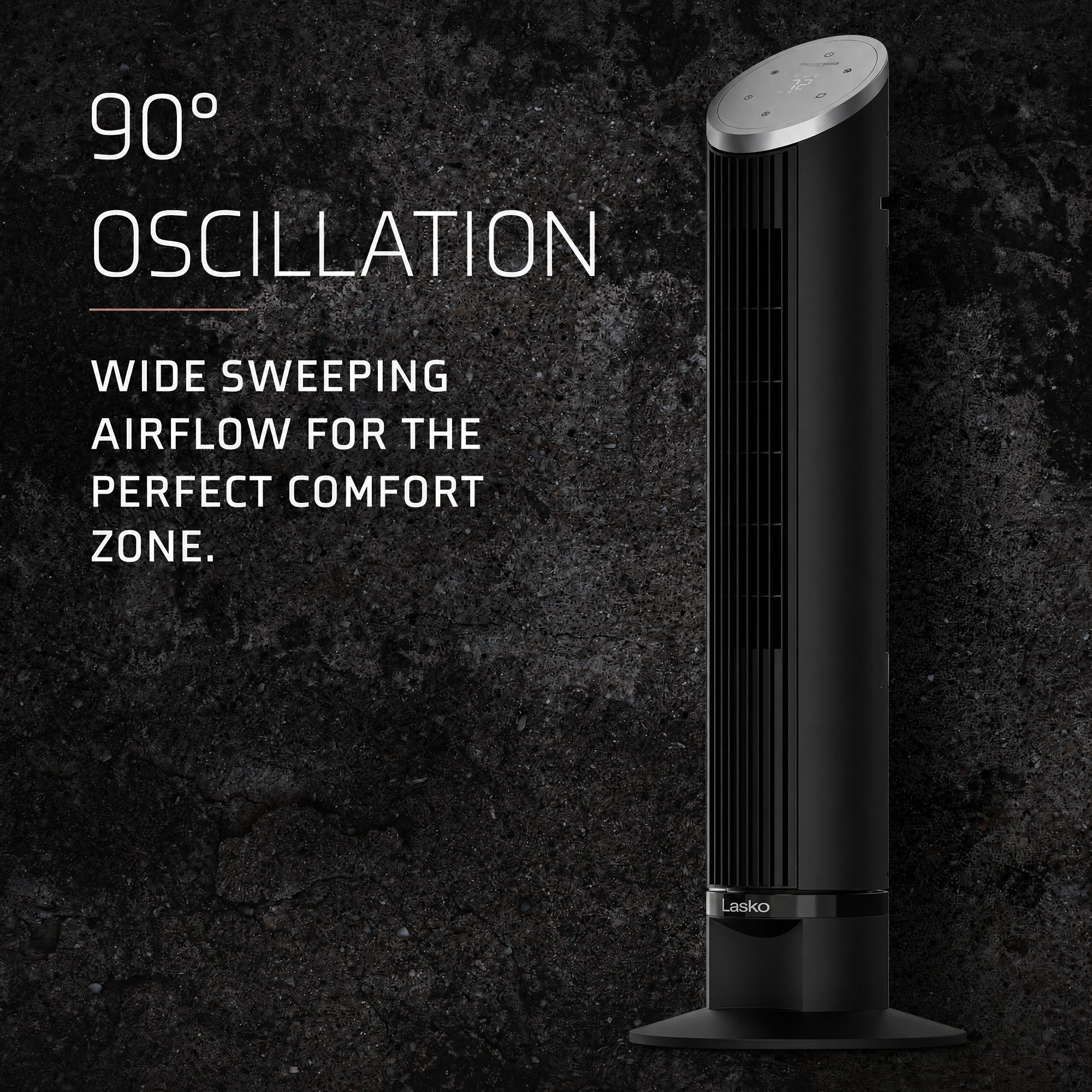 Lasko Ascend 36 DC Tower Fan: Oscillating. 12-Speed. Remote. Timer. Black - Image 5