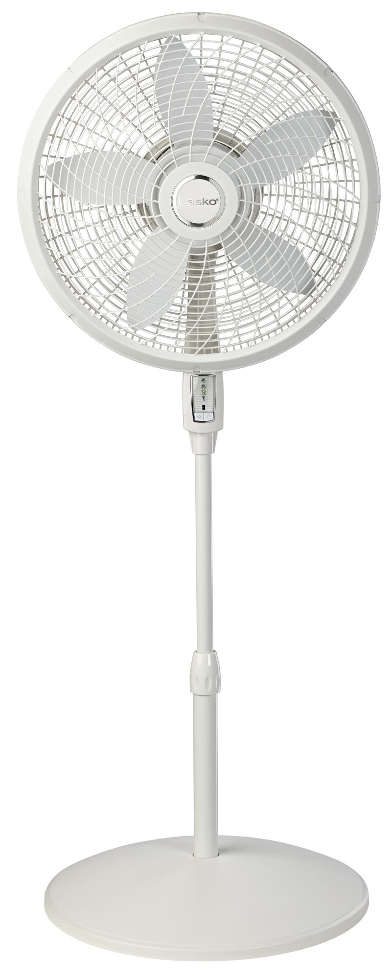Lasko Cyclone 18 Pedestal Fan: Oscillating. 4-Speed. Remote. Tilting Head. White - Image 3