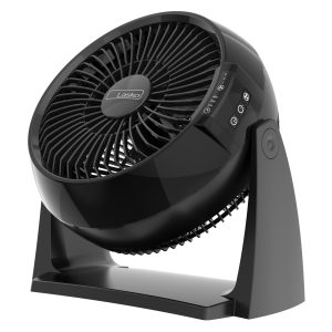 Lasko 10 Air Circulator Fan: Wall Mount. 3-Speed. Remote. Timer. Black