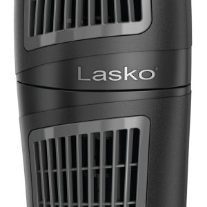 Lasko Wind Tower 12 Table Fan: Oscillating. 3-Speed. Pivoting. Black