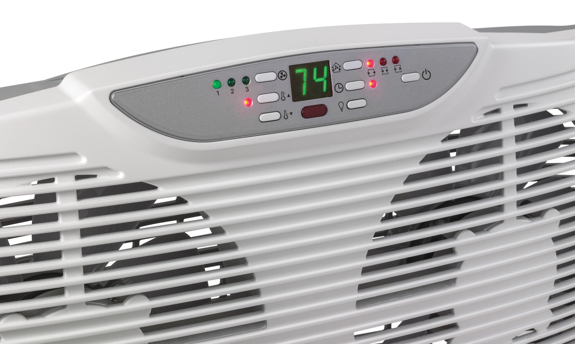 Lasko Twin Window Fan: 3-Speed. Electrically Reversible. Remote. White - Image 3
