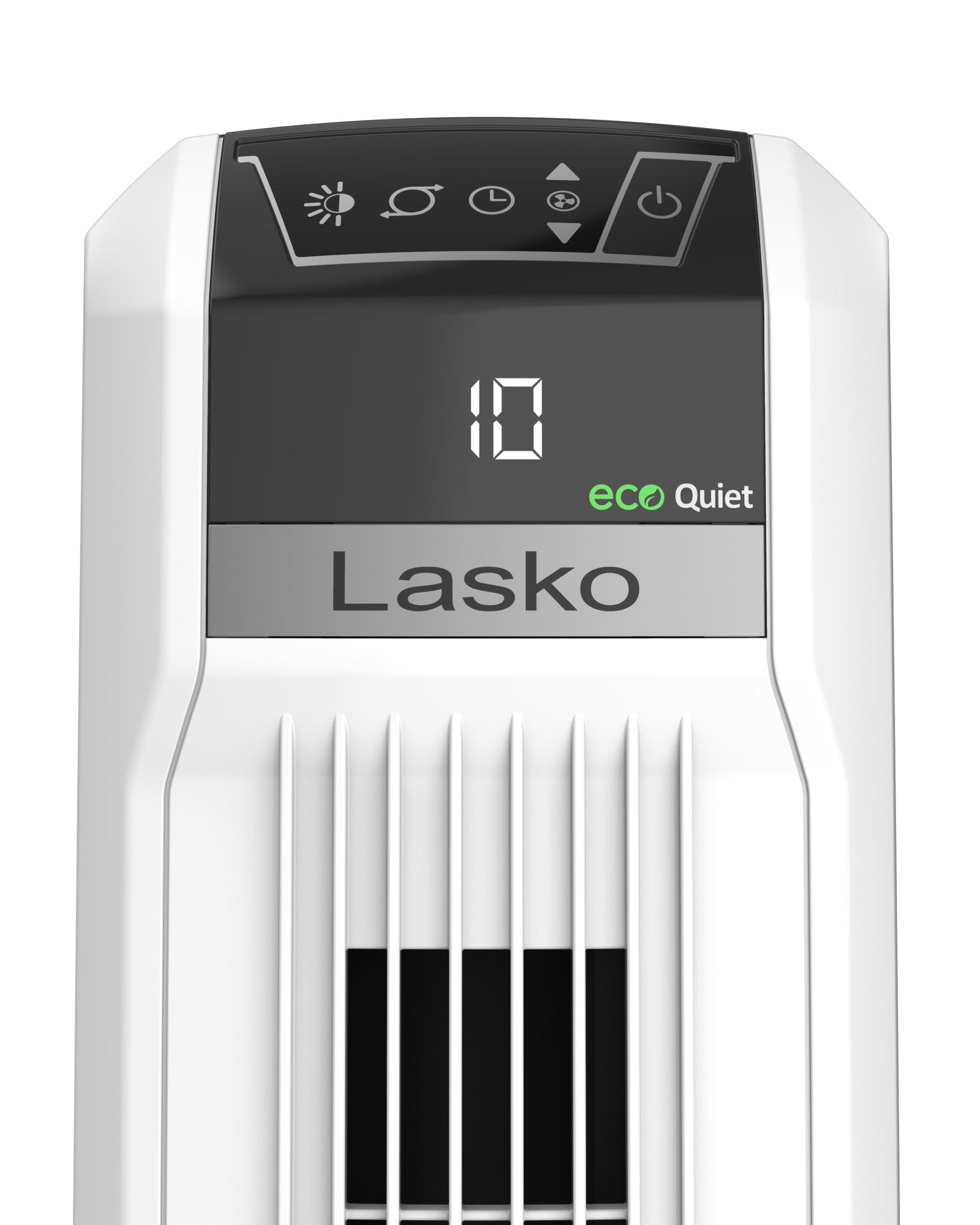 Lasko EcoQuiet 42 DC Tower Fan: Oscillating. 12-Speed. Remote. White - Image 9