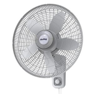 Air King 1/20 HP 18 Commercial Grade Wall Mount Fan: Oscillating. 3-Speed. Gray