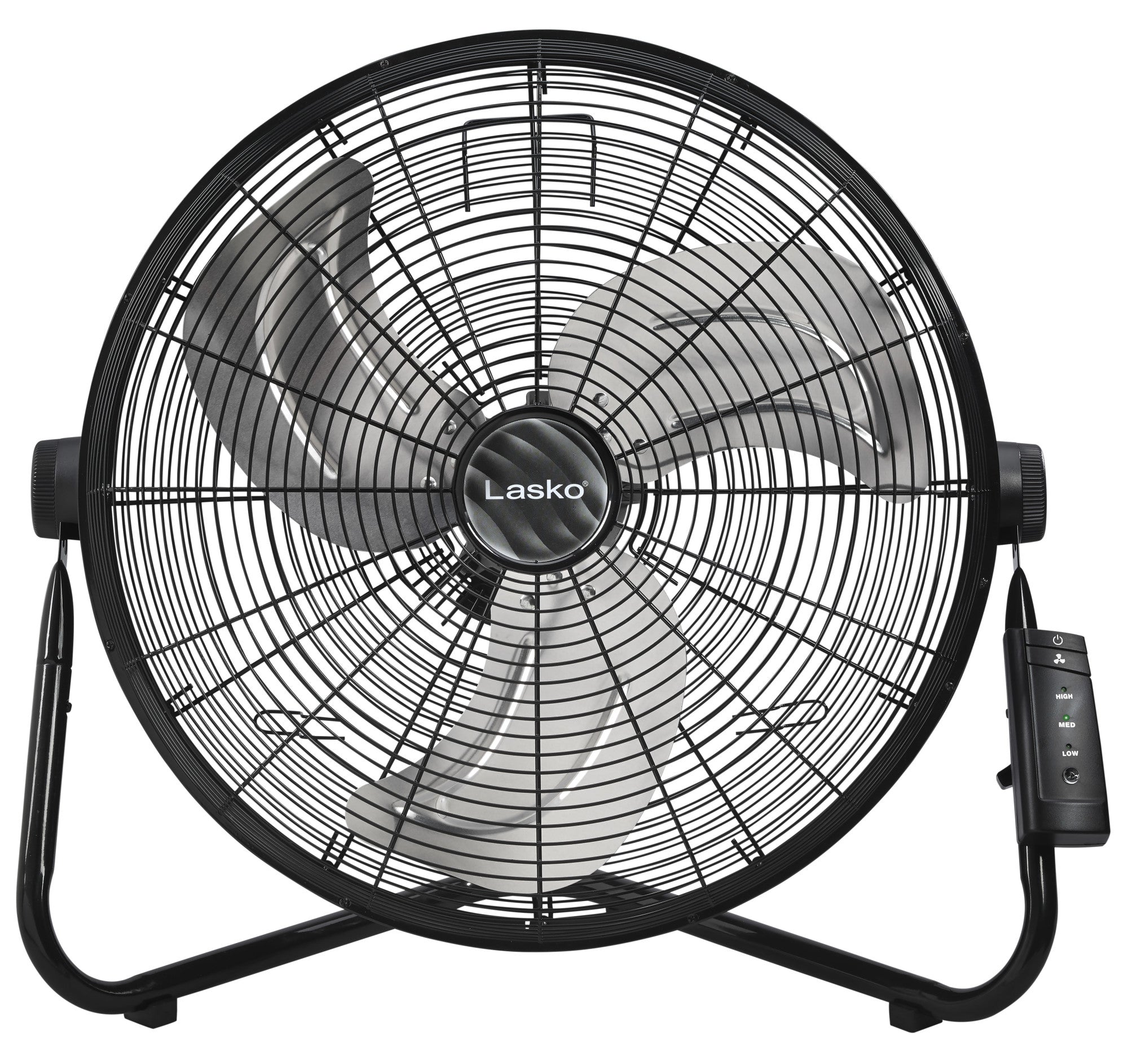 Lasko 20 High Velocity Floor Fan: Wall Mount. 3-Speed. Remote. Black - Image 3