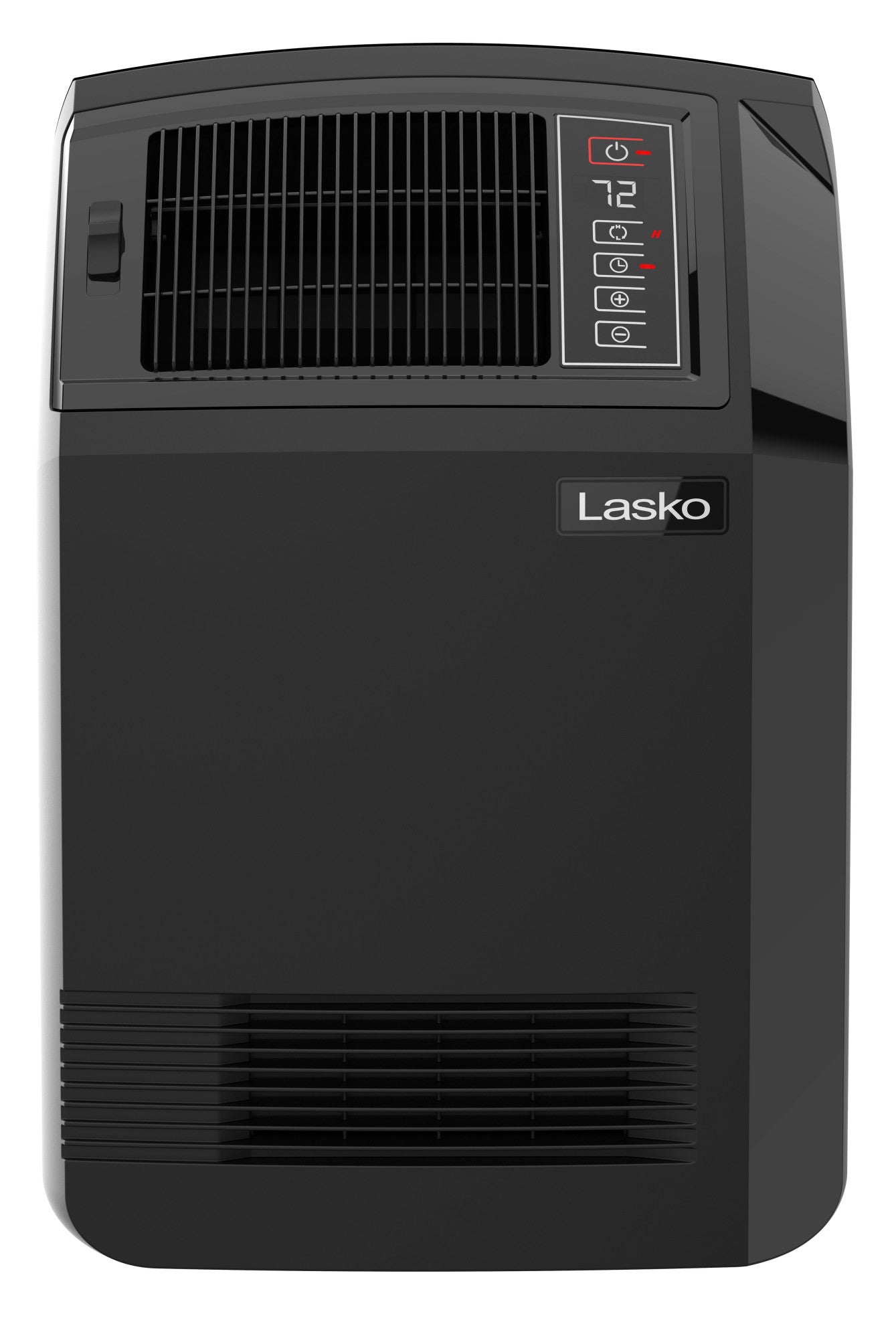 Lasko 23 Ceramic Console Space Heater: 2 Heat Settings. Remote. Timer. Adjustable Louvers. Thermostat. Black - Image 2