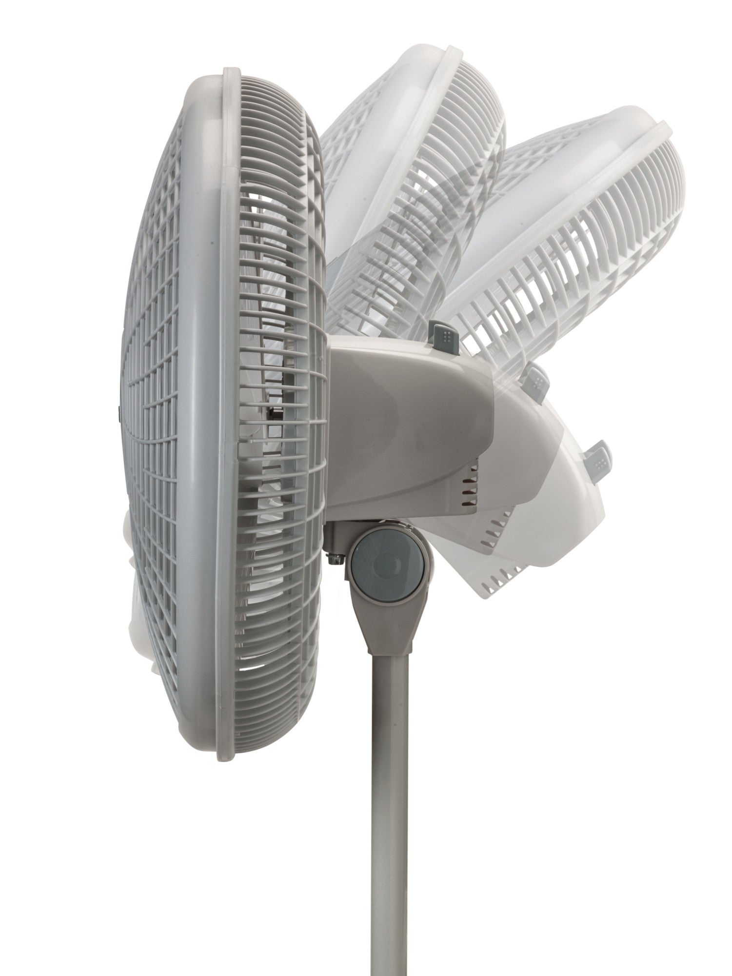 Lasko 16 Pedestal Fan: Oscillating. 3-Speed. Adjustable Height. Gray - Image 5