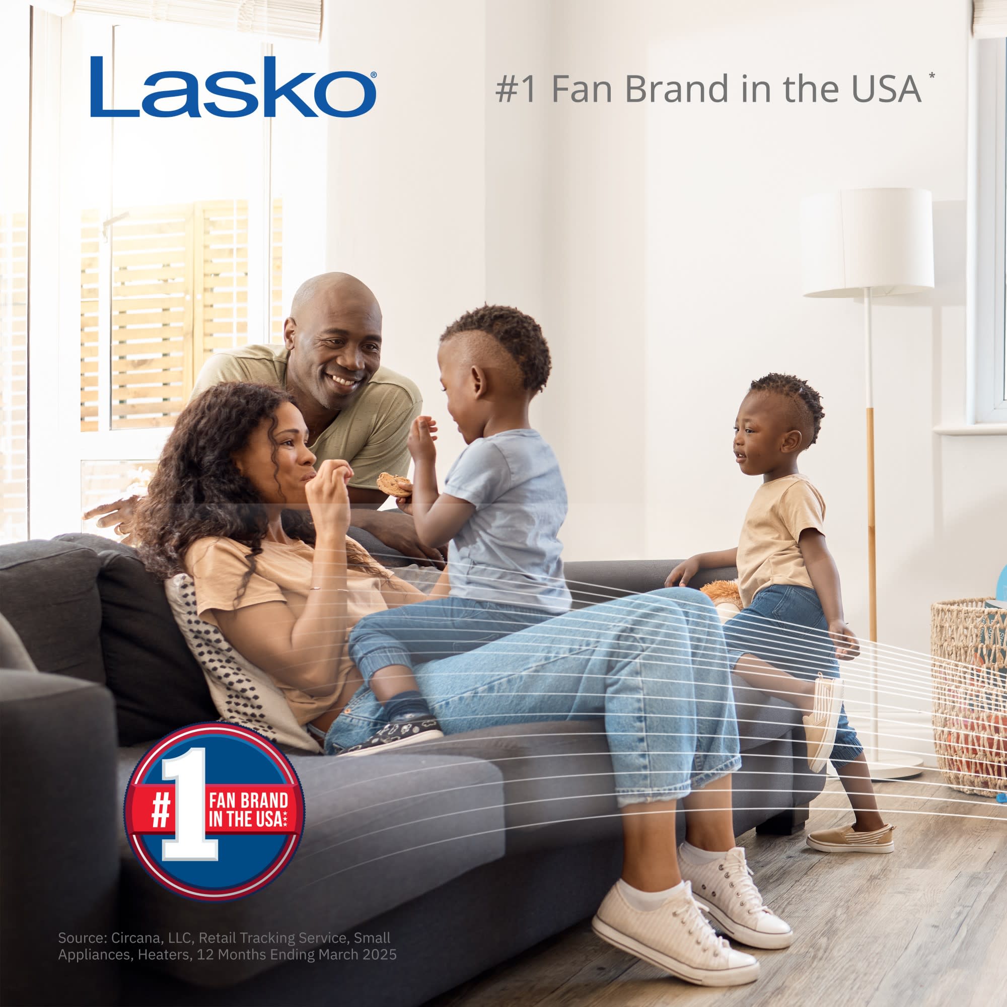 Lasko EcoQuiet 42 DC Tower Fan: Oscillating. 12-Speed. Remote. White - Image 2