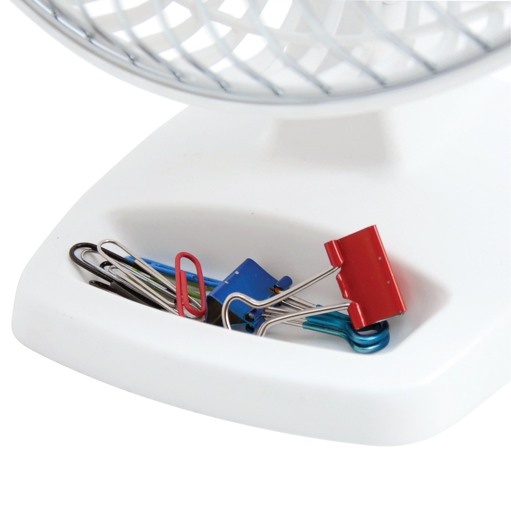 Air King 6 Commercial Grade Table Fan: 2-Speed. Tilting Head. Storage Tray. White - Image 14