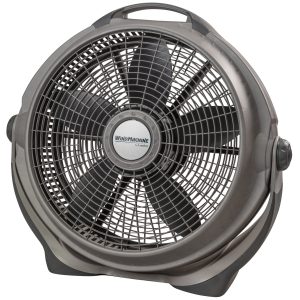 Lasko Wind Machine 20 Air Circulator Fan: 3-Speed. Pivoting. Gray